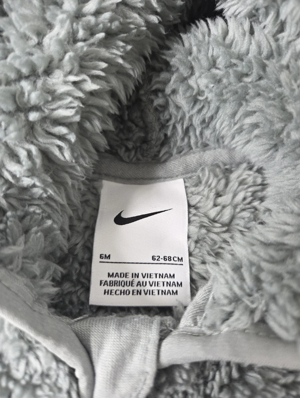 Nike Baby Boy Or Girl Soft Dusty Teal Sherpa All In 1 Hooded Outerwear 6 Months